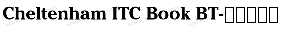 Cheltenham ITC Book BT字体转换